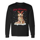 Christmas Outfit Christmas Jumper Dog Golden Retriever Langarmshirts