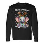 Christmas Outfit Christmas Jumper Elephant Christmas Langarmshirts