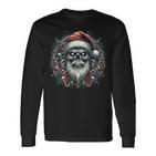 Christmas Skull Christmas Death Heavy Xmas Langarmshirts