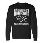 Clearance Sale Everything Must Raus Party Langarmshirts