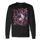 Colourful Disco Ball Retrointage Club 70S Langarmshirts