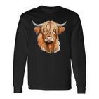 Cow Highland Cow Cow Costume Highland Cow Langarmshirts