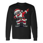 Dabbing Santa Claus Christmas Boys Langarmshirts