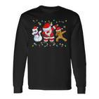 Dabbing Santa Claus Christmas Xmas Langarmshirts