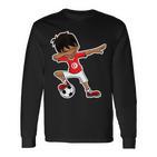 Dabbing Soccer Boy Tunisian Children's Tab Langarmshirts