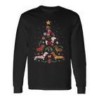 Dachshund Through The Snow Dog Christmas Tree Langarmshirts