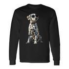 Dalmatian With Sunglasses Dogs I Love Dalmatian Langarmshirts