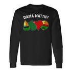 Dama Watten Card Game Wading Langarmshirts