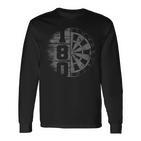 Dart 180 Dartboard Retro Dart Langarmshirts