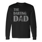 The Darting Dad Dartsport Darter Sprüche Dartboard Langarmshirts