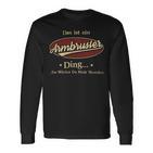 Das Ist Ein Armbruster Ding Das Würdest Du Nicht Verstehen Armbruster Name Langarmshirts