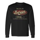 Das Ist Ein Baran Ding Das Würdest Du Nicht Verstehen Baran Name Langarmshirts