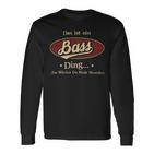 Das Ist Ein Bass Ding Das Würdest Du Nicht Verstehen Bass Name Langarmshirts