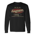 Das Ist Ein Baumann Ding Das Würdest Du Nicht Verstehen Baumann Name Langarmshirts