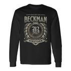 Das Ist Ein Beckman Ding Beckman Name Langarmshirts