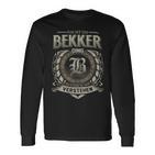 Das Ist Ein Bekker Ding Bekker Name Langarmshirts