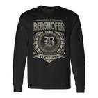 Das Ist Ein Berghofer Ding Berghofer Name Langarmshirts