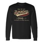 Das Ist Ein Berning Ding Das Würdest Du Nicht Verstehen Berning Name Langarmshirts