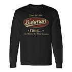 Das Ist Ein Bierman Ding Das Würdest Du Nicht Verstehen Bierman Name Langarmshirts