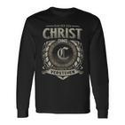 Das Ist Ein Christ Ding Christ Name Langarmshirts