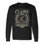 Das Ist Ein Claire Ding Claire Name Langarmshirts