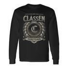 Das Ist Ein Classen Ding Classen Name Langarmshirts