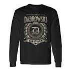 Das Ist Ein Dabrowski Ding Dabrowski Name Langarmshirts