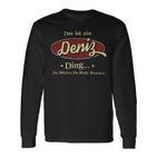 Das Ist Ein Deniz Ding Das Würdest Du Nicht Verstehen Deniz Name Langarmshirts