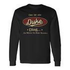 Das Ist Ein Duke Ding Das Würdest Du Nicht Verstehen Duke Name Langarmshirts