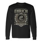 Das Ist Ein Ehrich Ding Ehrich Name Langarmshirts