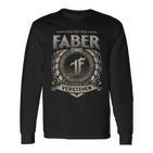 Das Ist Ein Faber Ding Faber Name Langarmshirts