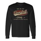 Das Ist Ein Gangloff Ding Das Würdest Du Nicht Verstehen Gangloff Name Langarmshirts