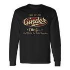 Das Ist Ein Ginder Ding Das Würdest Du Nicht Verstehen Ginder Name Langarmshirts