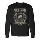 Das Ist Ein Greiner Ding Greiner Name Langarmshirts