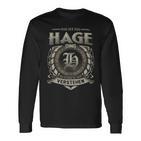 Das Ist Ein Hage Ding Hage Name Langarmshirts