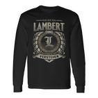 Das Ist Ein Lambert Ding Lambert Name Langarmshirts