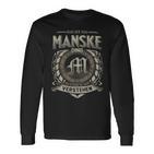 Das Ist Ein Manske Ding Manske Name Langarmshirts