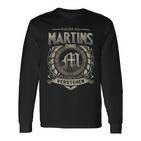 Das Ist Ein Martins Ding Martins Name Langarmshirts