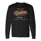 Das Ist Ein Medina Ding Das Würdest Du Nicht Verstehen Medina Name Langarmshirts