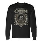 Das Ist Ein Ohm Ding Ohm Name Langarmshirts