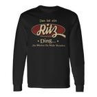 Das Ist Ein Ritz Ding Das Würdest Du Nicht Verstehen Ritz Name Langarmshirts