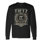 Das Ist Ein Tietz Ding Tietz Name Langarmshirts