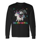 Death Metal Rock Music Death Riding Unicorn Unicorns Langarmshirts