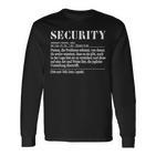 Definition Security S Langarmshirts