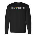 Demokratie Demonstration Menschenrechte Für Demokratin Langarmshirts