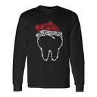 Dental Christmas Hat Dental Hygiene Dentist Christmas Langarmshirts