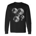 And Disco Ball Pattern 70S 80S Retrointage Langarmshirts