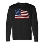 Distressed Us Usa Flag Stars And Stripes American Langarmshirts