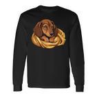 Dog Dachshund Official Favourite Sleeping Dachshund Langarmshirts