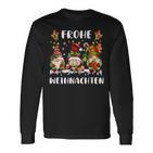 Drei Zwerge Passende Familie Frohe Weihnachten Langarmshirts